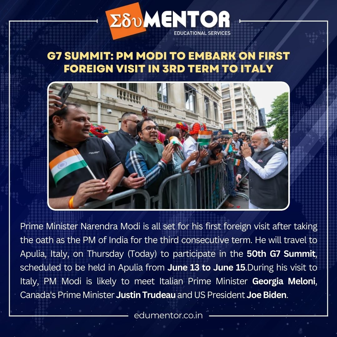G7 Summit: PM Modi to embark on first foreign visit in 3rd term to Italy