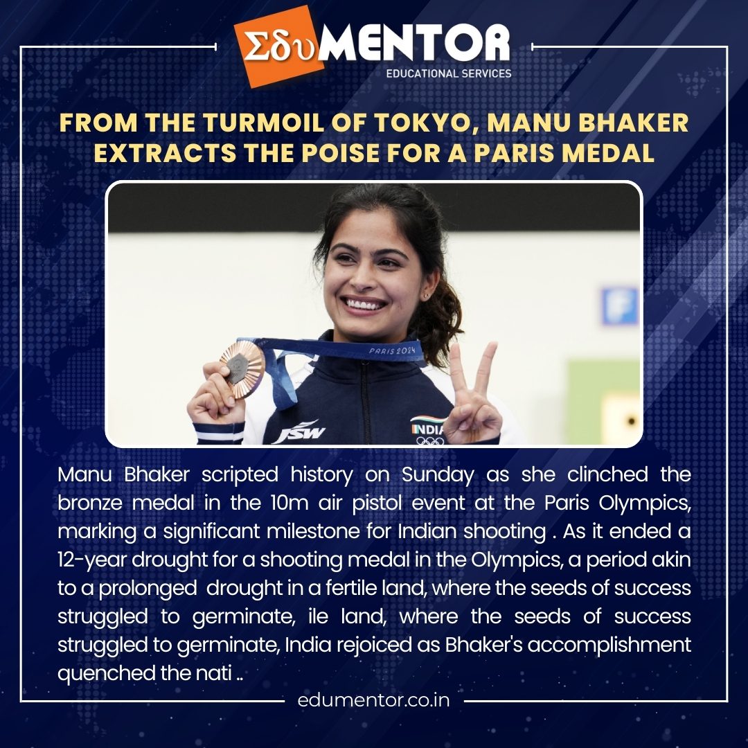 From the turmoil of Tokyo, Manu Bhaker extracts the poise for a Paris medal